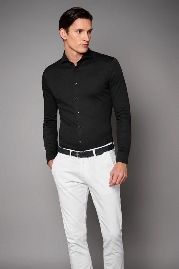 DESOTO LUXURY SHIRTS, PLAIN JERSEY - Afbeelding 3