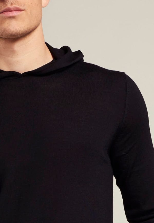 DSTREZZED KNITWEAR, HOODY MERINO WOOL - Afbeelding 4