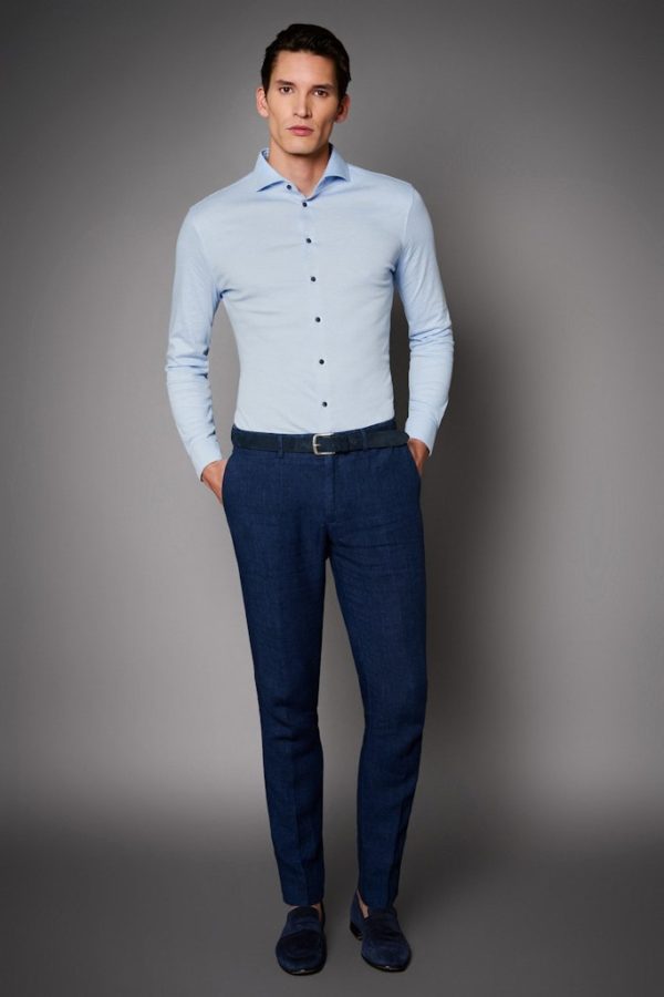 DESOTO LUXURY SHIRTS, PLAIN JERSEY - Afbeelding 3