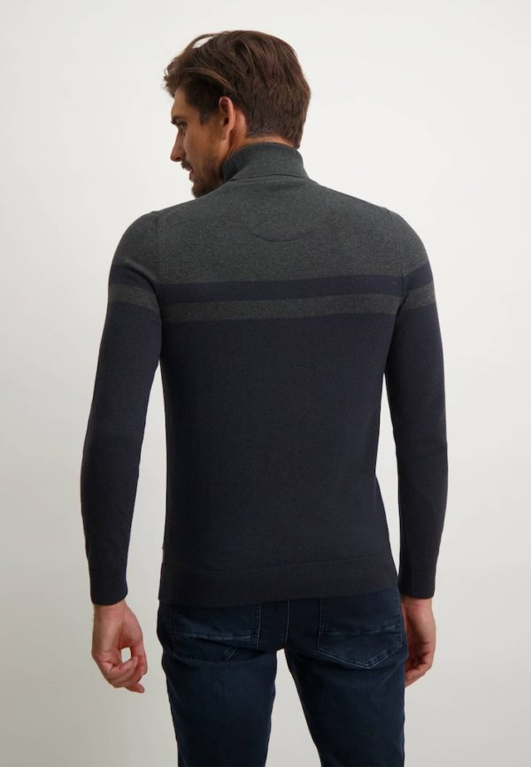 STATE OF ART KNITWEAR, PULLOVER COLL STRIPED - Afbeelding 4