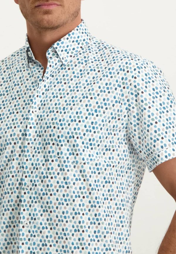 STATE OF ART SHIRT, SS PRINTED POPLIN - Afbeelding 3