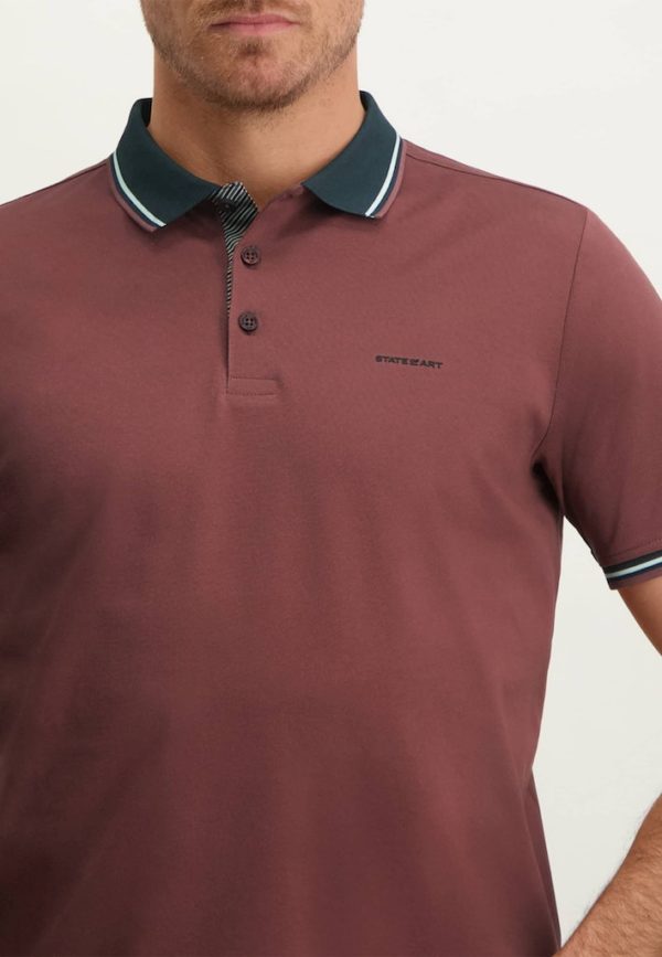 STATE OF ART POLO, SS PIQUE PLAIN - MERCERIZED - Afbeelding 3