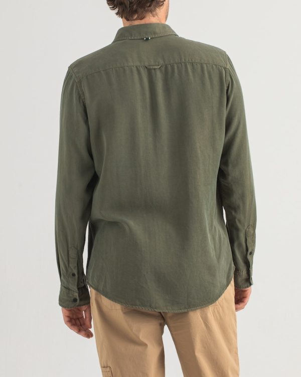 BUTCHER OF BLUE SHIRT, DIEPPE TENCEL SHIRT - Afbeelding 2