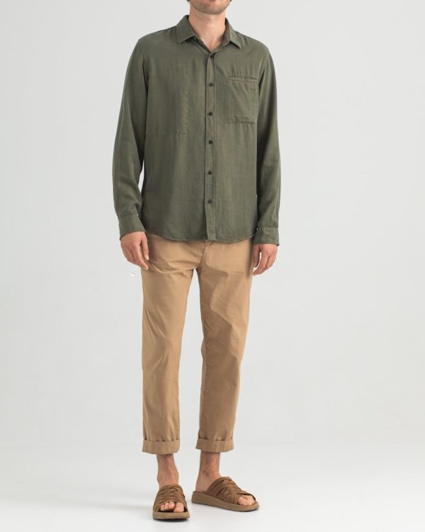 BUTCHER OF BLUE SHIRT, DIEPPE TENCEL SHIRT - Afbeelding 3