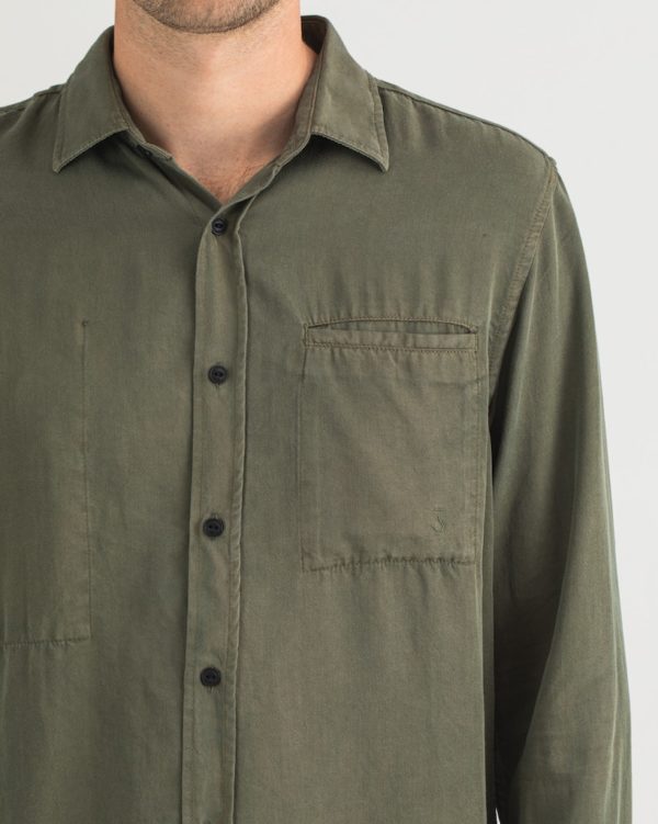BUTCHER OF BLUE SHIRT, DIEPPE TENCEL SHIRT - Afbeelding 4