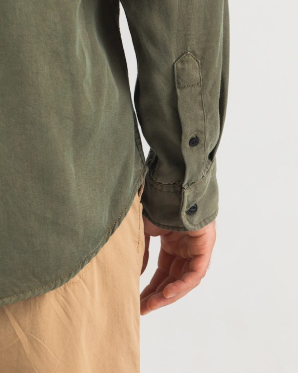 BUTCHER OF BLUE SHIRT, DIEPPE TENCEL SHIRT - Afbeelding 5