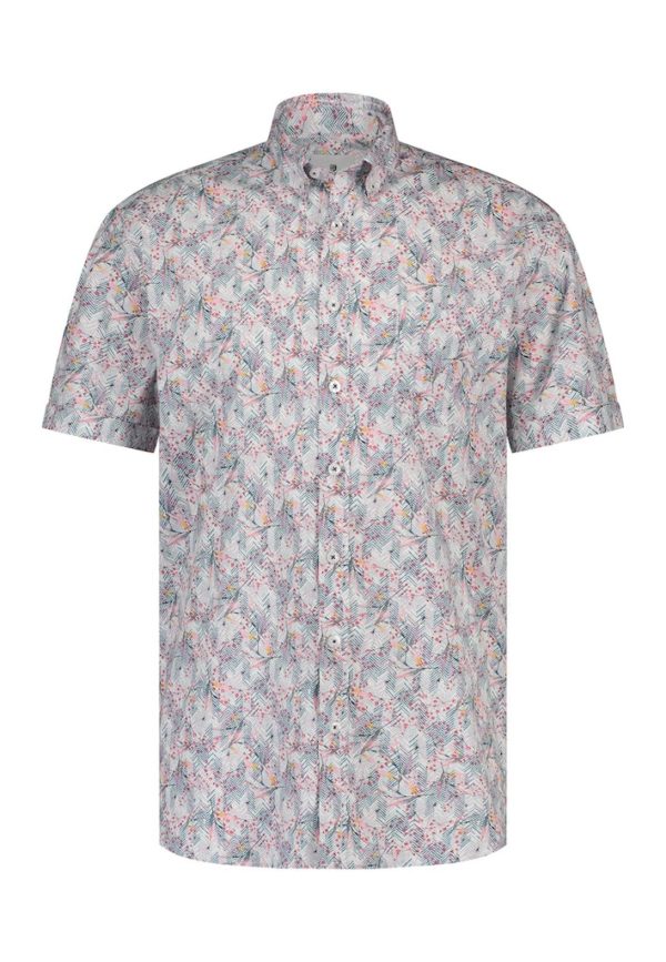 STATE OF ART SHIRT, PRINTED POPLIN - Afbeelding 4