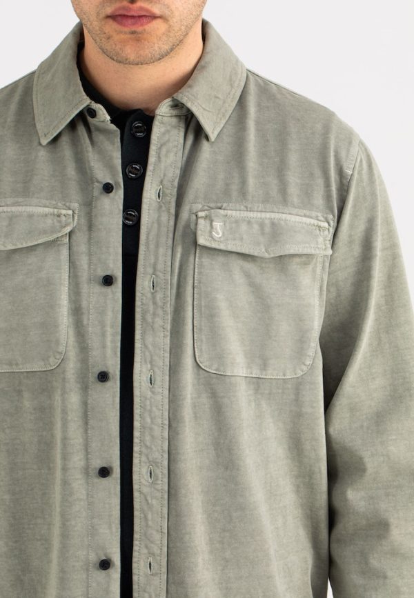 BUTCHER OF BLUE SHIRT, FINN POCKET JERSEY SHIRT - Afbeelding 4