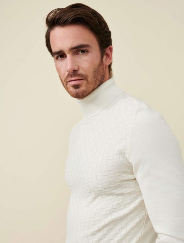 CAVALLARO KNITWEAR, SIVANO ROLL NECK PULLOVER - Afbeelding 4