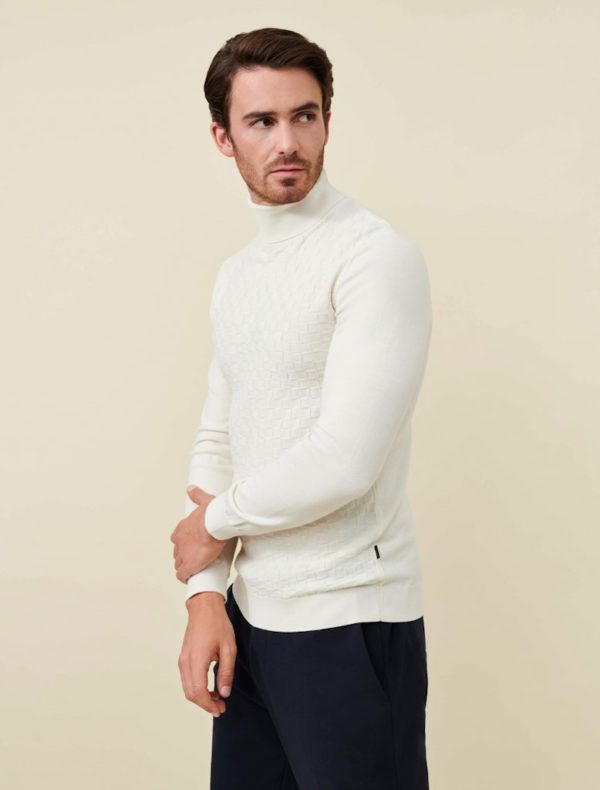 CAVALLARO KNITWEAR, SIVANO ROLL NECK PULLOVER - Afbeelding 2