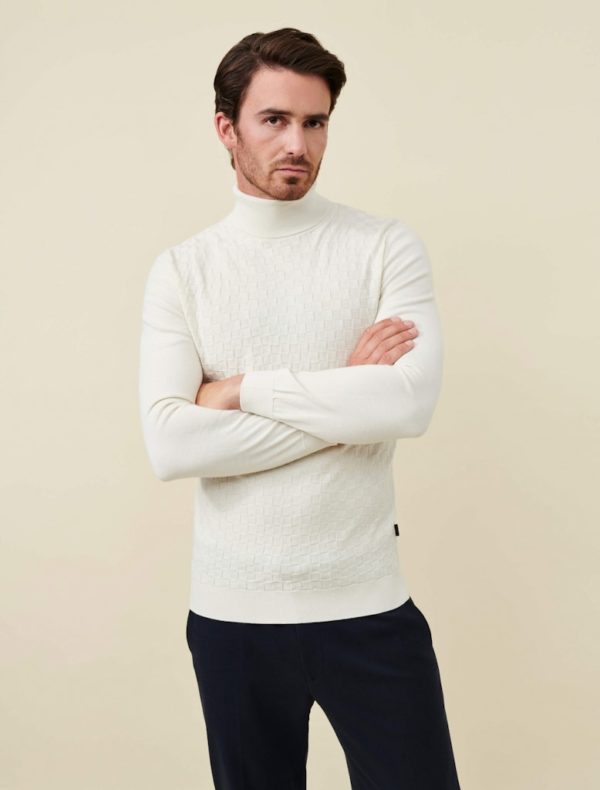 CAVALLARO KNITWEAR, SIVANO ROLL NECK PULLOVER - Afbeelding 3