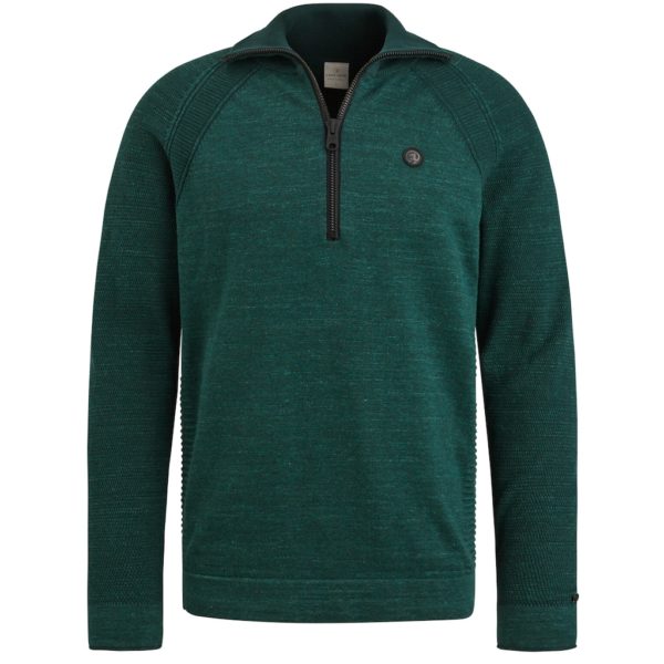 CAST IRON KNITWEAR, COTTON HALF ZIP