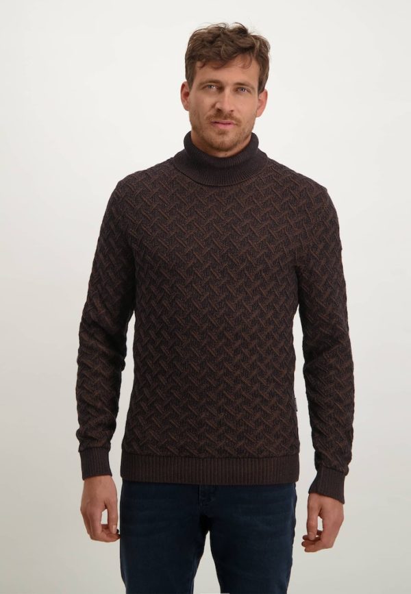 STATE OF ART KNITWEAR, ROLL NECK PULLOVER