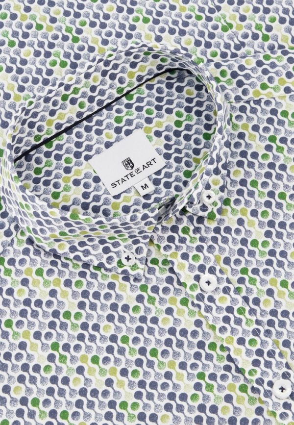 STATE OF ART SHIRT, PRINT POPLIN SS - Afbeelding 4