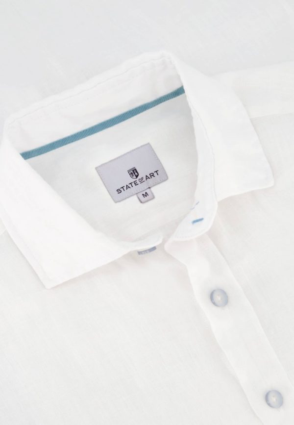 STATE OF ART SHIRT, PLAIN LINNEN - Afbeelding 4