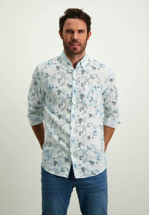 STATE OF ART SHIRT, PRINTED LINEN