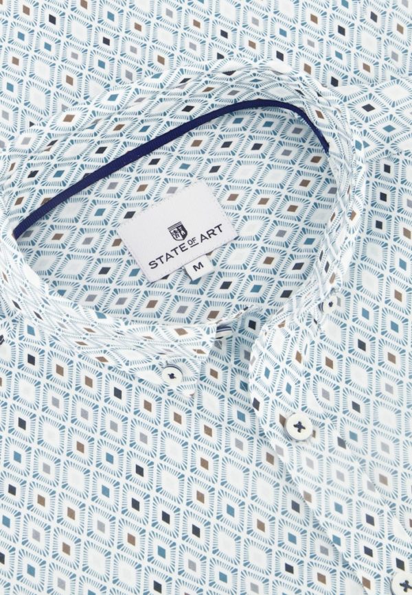 STATE OF ART SHIRT, PRINTED POPLIN - Afbeelding 2