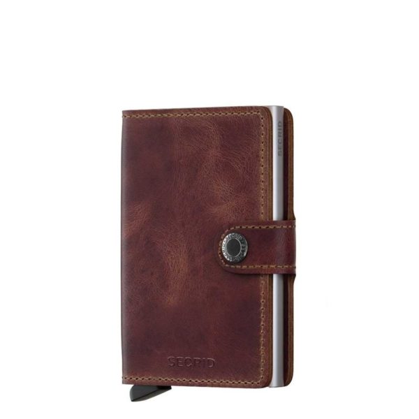 SECRID WALLET, MINIWALLET VINTAGE BROWN