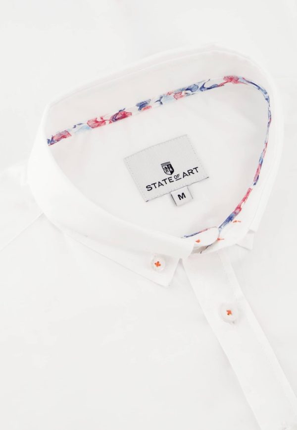 STATE OF ART SHIRT, SS PLAIN POPLIN - Afbeelding 3