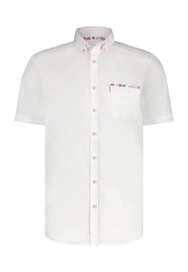 STATE OF ART SHIRT, SS PLAIN POPLIN - Afbeelding 2