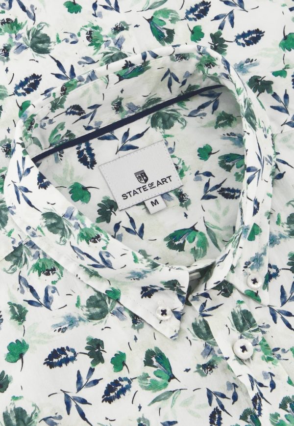 STATE OF ART SHIRT, SS PRINTED POPLIN - Afbeelding 4