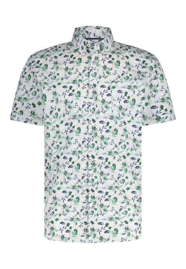 STATE OF ART SHIRT, SS PRINTED POPLIN - Afbeelding 3