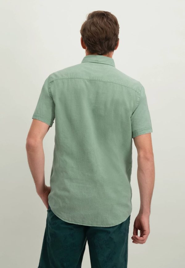 STATE OF ART SHIRT, SS PLAIN COTTON LINEN - Afbeelding 2