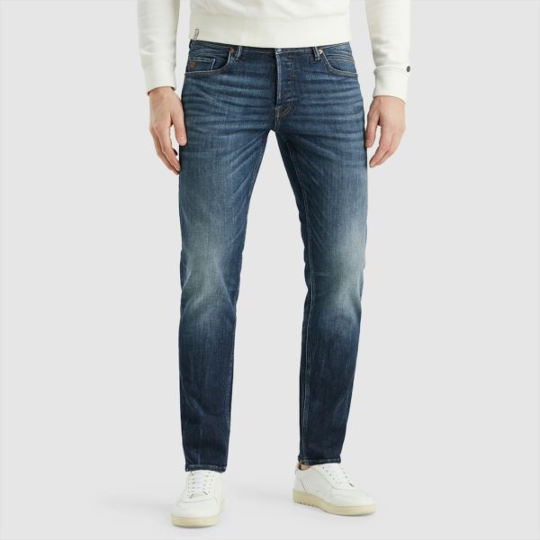 CAST IRON JEANS, SHIFTBACK TAPERED INDIGO ROYAL BLUE