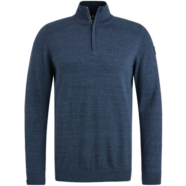 VANGUARD PULLOVER, HALF ZIP COTTON MOULINE