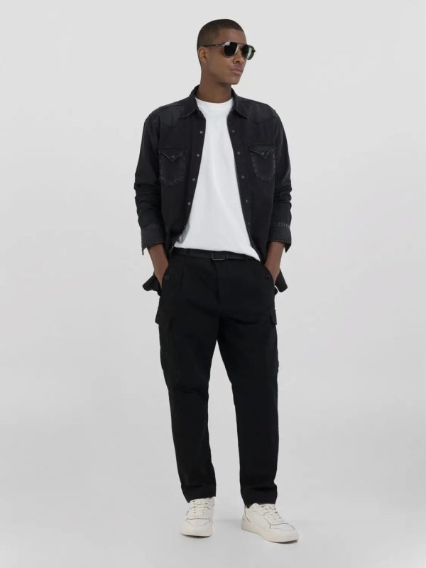 REPLAY SHIRT, REGULAR FIT WESTERN DENIM SHIRT - Afbeelding 4