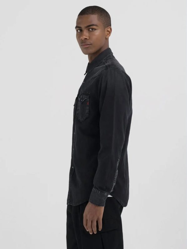 REPLAY SHIRT, REGULAR FIT WESTERN DENIM SHIRT - Afbeelding 2