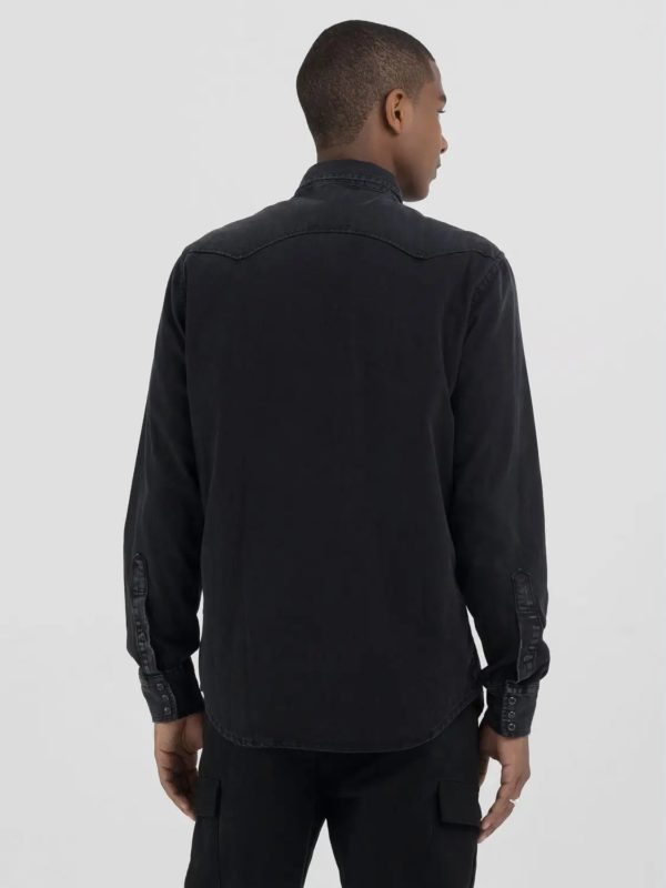 REPLAY SHIRT, REGULAR FIT WESTERN DENIM SHIRT - Afbeelding 3