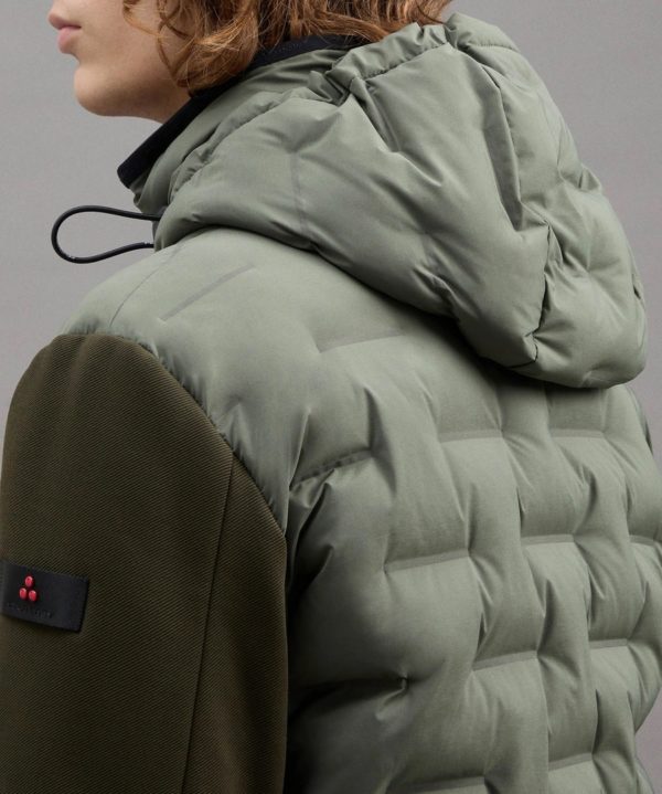 PEUTEREY JACK, HOLZER SJN BIMATERIAL JACKET JAQUARD QUILTING - Afbeelding 2