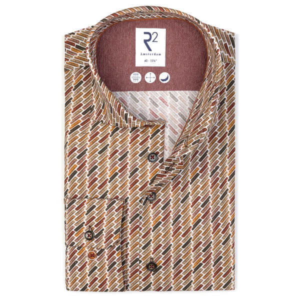 R2 AMSTERDAM SHIRT, PRINTED JERSEY