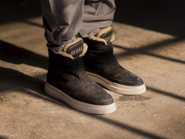 REHAB SCHOENEN, ,MARVIS NUB BLACK BOOTS WITH SHEEPSKIN LINING - Afbeelding 5