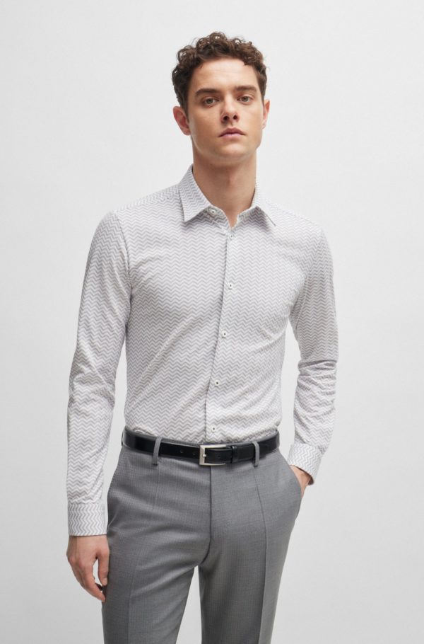 HUGO BOSS BLACK SHIRT, P-ROAN-KENT-C1-233