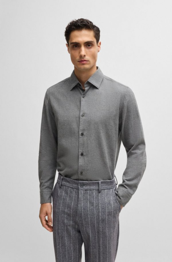 HUGO BOSS BLACK SHIRT, C-HAL-KENT-C1-223