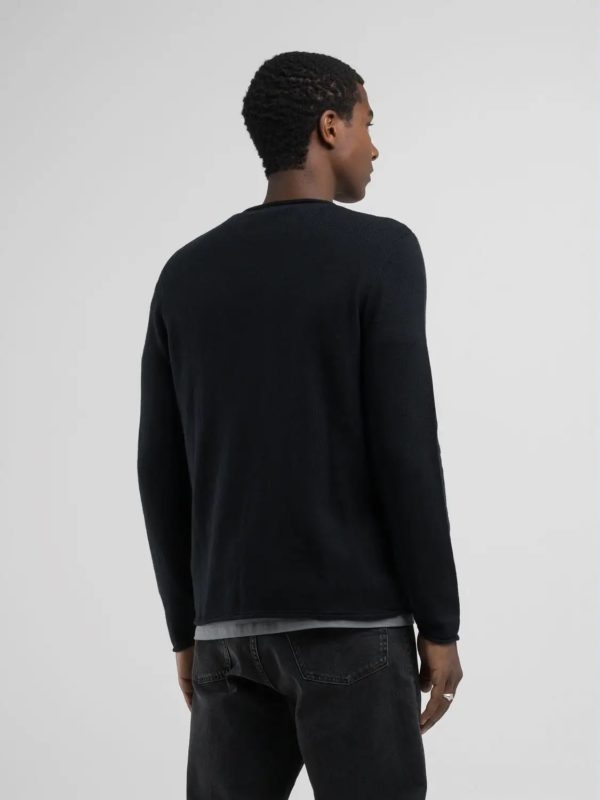 REPLAY PULLOVER, COTTON BLEND CREWNECK - Afbeelding 2