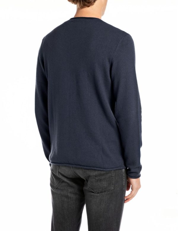 REPLAY PULLOVER, COTTON BLEND CREWNECK - Afbeelding 2