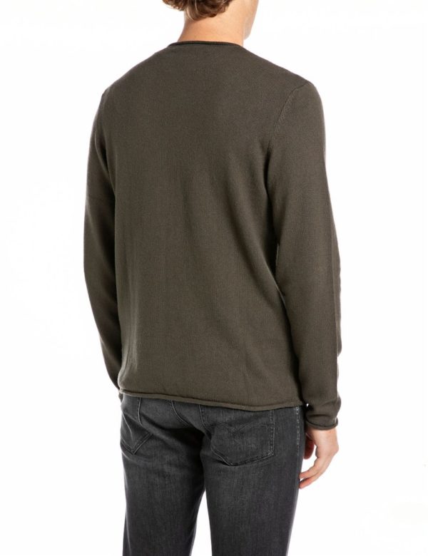 REPLAY PULLOVER, COTTON BLEND CREWNECK - Afbeelding 2
