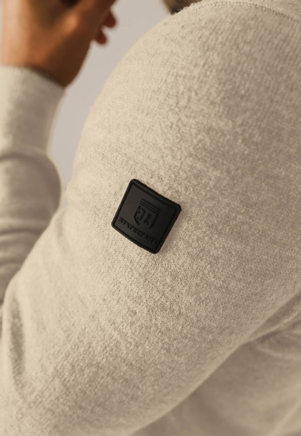 STATE OF ART PULLOVER, GRANDAD KNITTED - Afbeelding 5