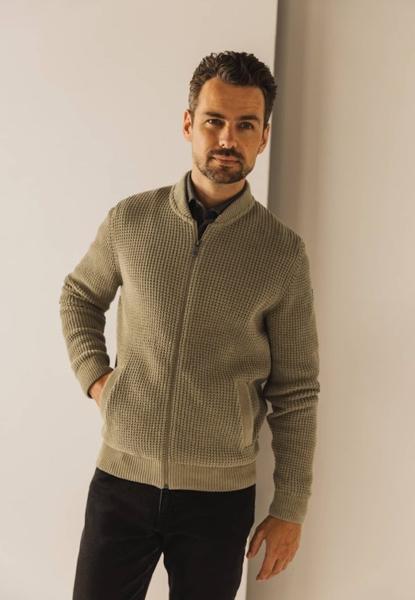 STATE OF ART VEST, CARDIGAN PLAIN BOM