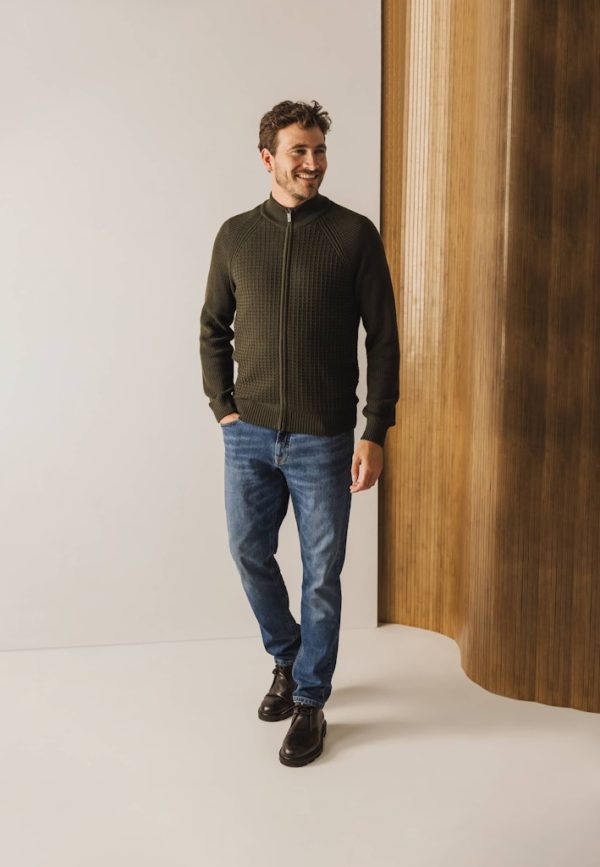 STATE OF ART VEST, CARDIGAN PLAIN RAG - Afbeelding 4