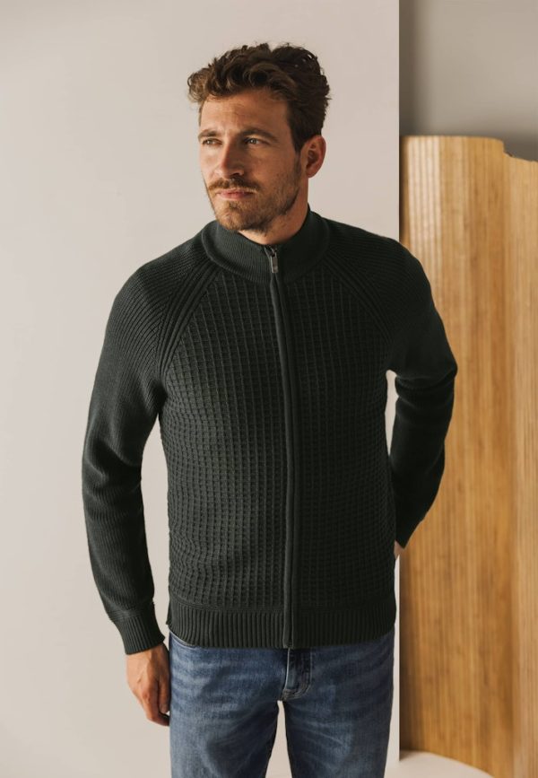 STATE OF ART VEST, CARDIGAN PLAIN RAG