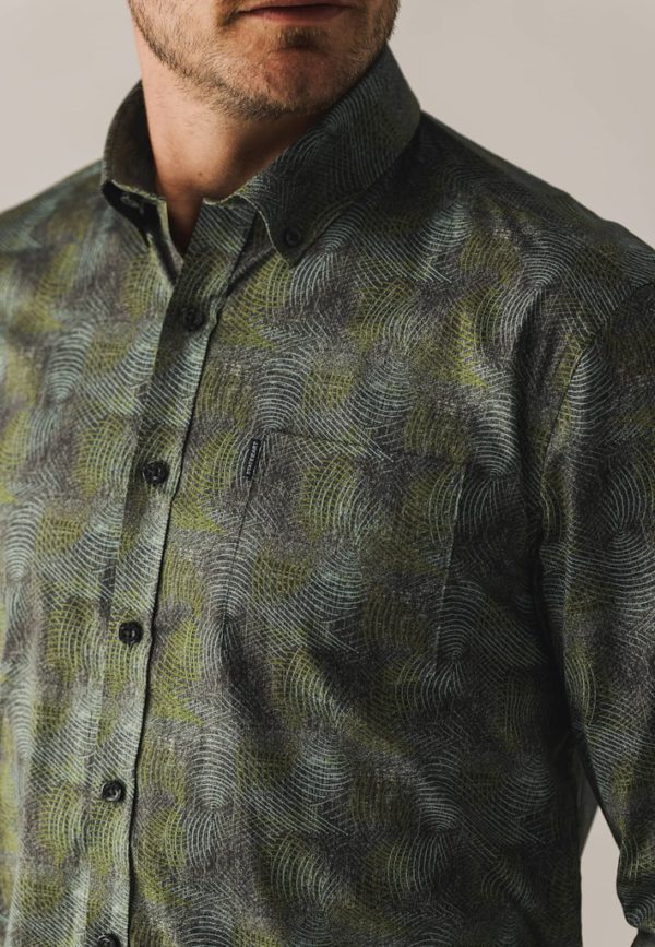 STATE OF ART SHIRT, PRINTED POPLIN - Afbeelding 5
