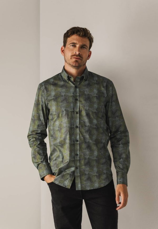 STATE OF ART SHIRT, PRINTED POPLIN