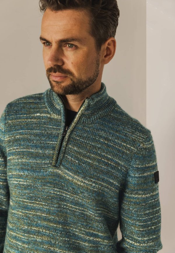 STATE OF ART PULLOVER, SCHIPPER SPORTZIP PLAIN - Afbeelding 5
