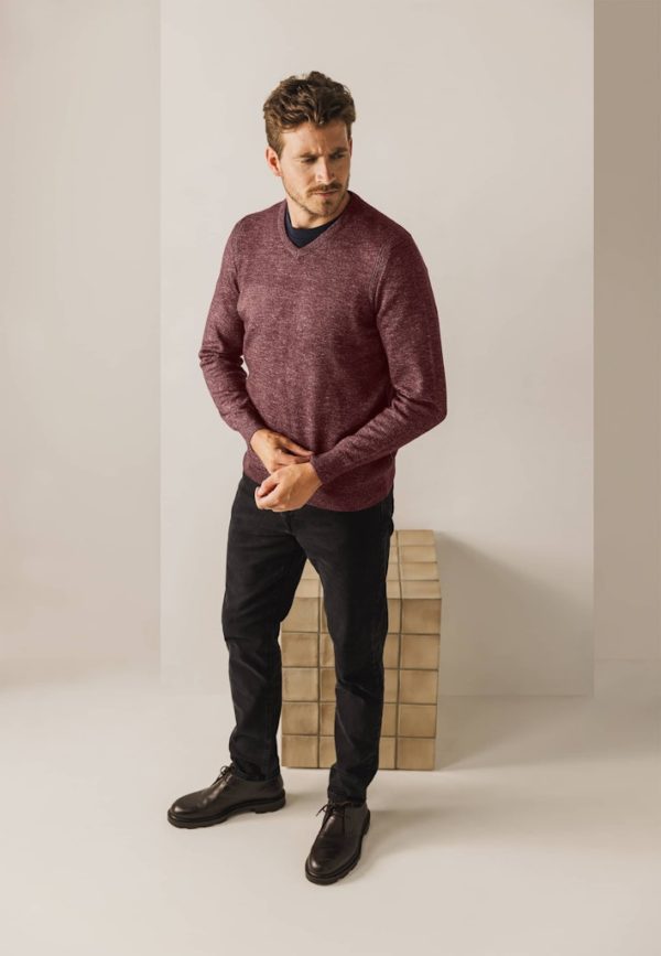 STATE OF ART PULLOVER, V-NECK PLAIN - Afbeelding 3