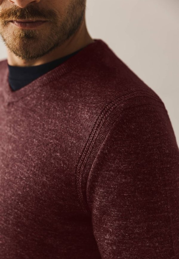 STATE OF ART PULLOVER, V-NECK PLAIN - Afbeelding 6