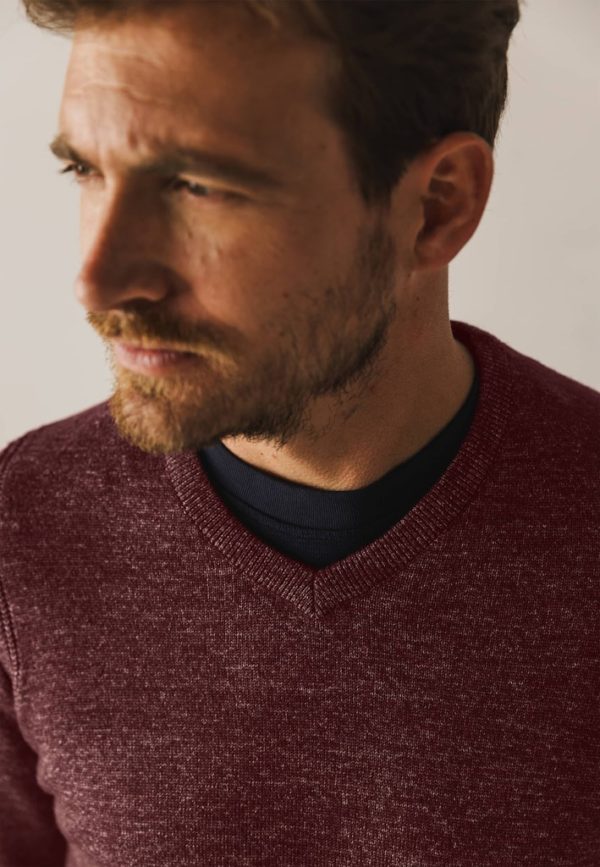 STATE OF ART PULLOVER, V-NECK PLAIN - Afbeelding 5